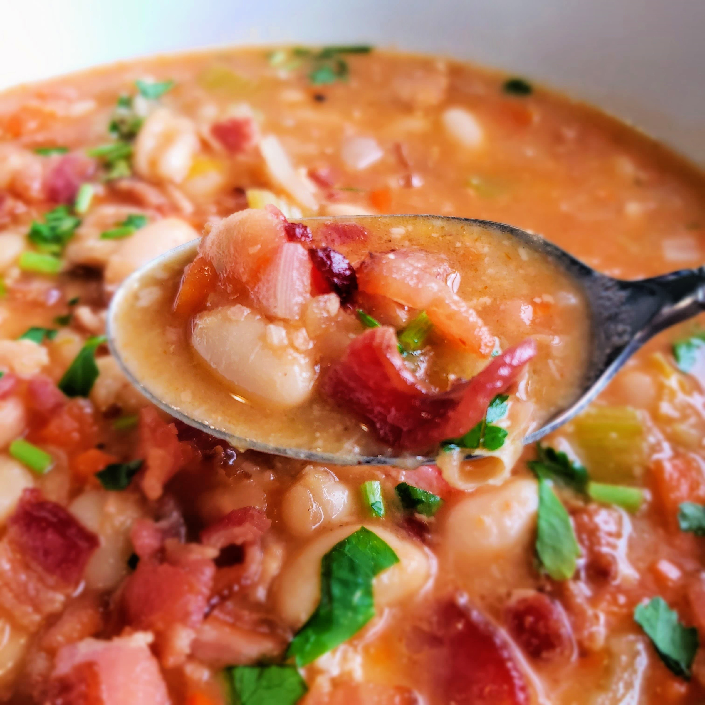 Bean With Bacon Soup -No Cans Allowed!!! - Meemaw Eats